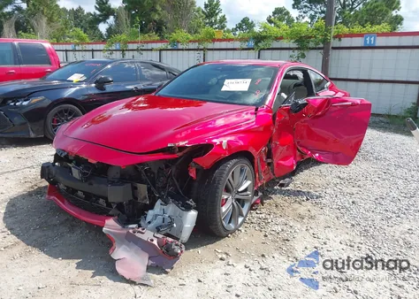 2019 Infiniti Q60 3.0T Red Sport 400 from USA, damaged, VIN JN1FV7EL9KM440269